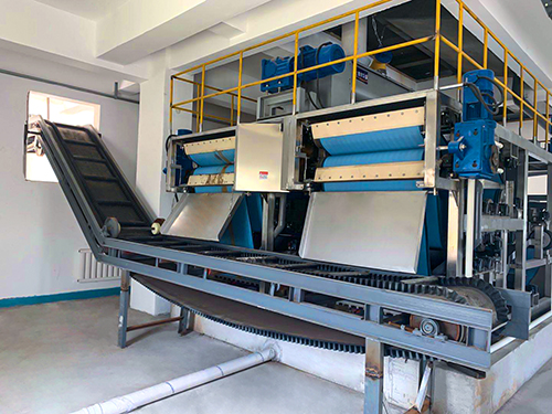 污泥二次脱水机-营口大石桥有色污水厂现场